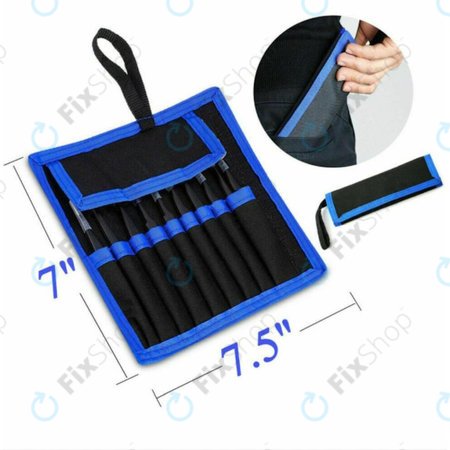 Komplet ESD antistatičnih pincet iz nerjavečega jekla 9 v 1