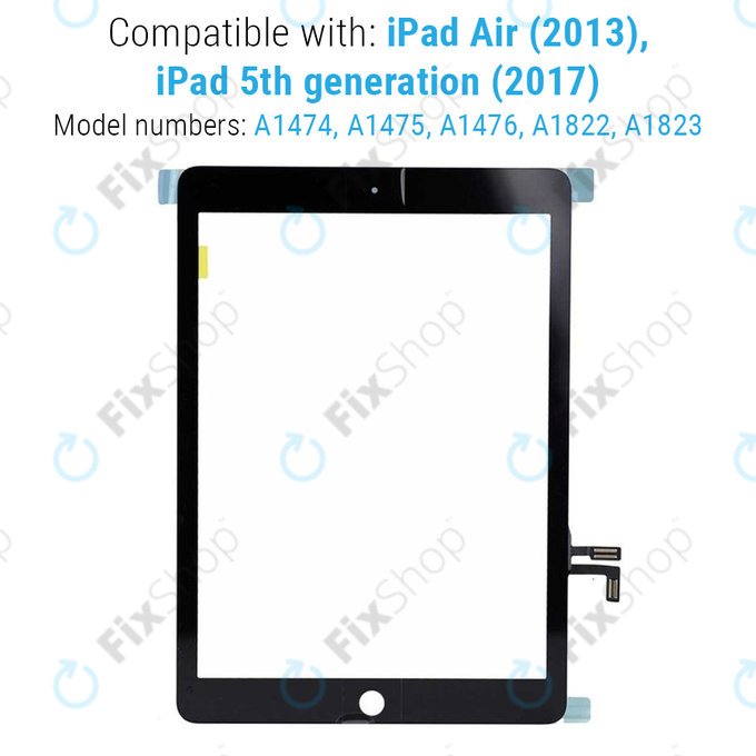 Apple iPad Air, iPad (5th Gen 2017) - Steklo na dotik (Black)