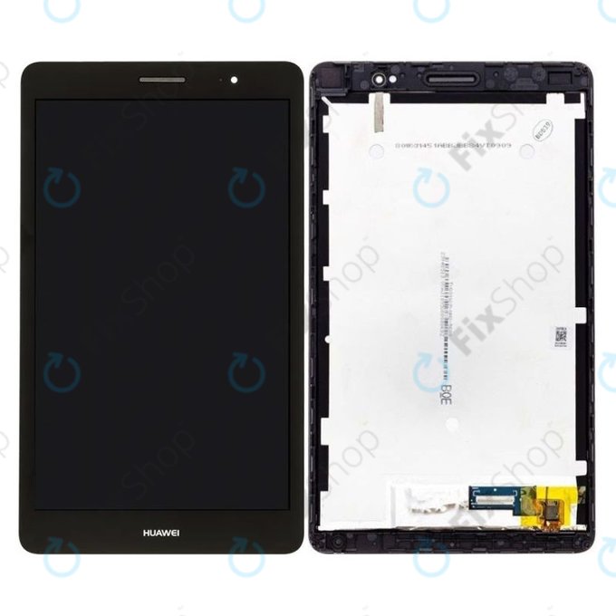 Huawei MediaPad T3 8.0 KOB-W09, KOB-L09 - LCD zaslon + steklo na dotik + okvir (Space Grey) - 02351JJF, 02351JJG Genuine Service Pack