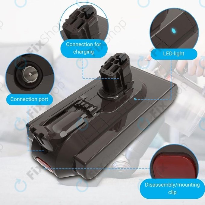 Dyson V11, V15 - Baterija SV15, SV18, 970938-01 Li-Ion 25.2V 4000mAh HQ
