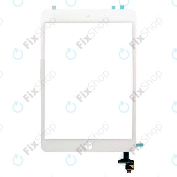 Steklo na dotik s priključkom IC za iPad Mini, Mini 2, White