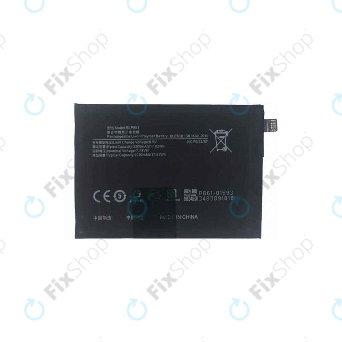 OnePlus Nord 2T CPH2399 CPH2401 - Baterija BLP861 4500mAh