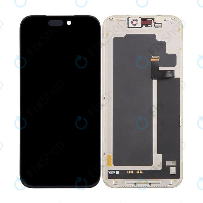Zaslon Soft OLED 120Hz za iPhone 17 Pro Max, Steklo na dotik z okvirjem, FixPremium PRO