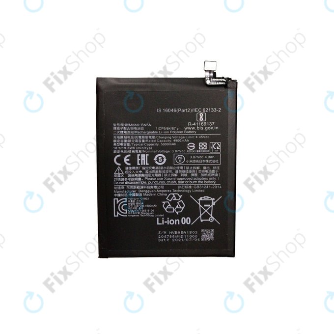 Xiaomi Poco M3 Pro, Redmi 10 (2022) - Baterija BN5A 5000mAh
