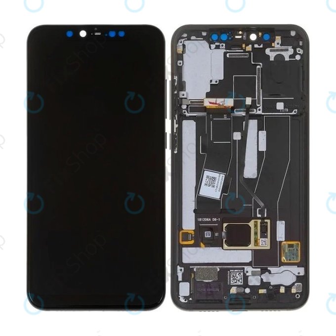 Xiaomi Mi 8 Pro - LCD zaslon + steklo na dotik + okvir (Black) OLED