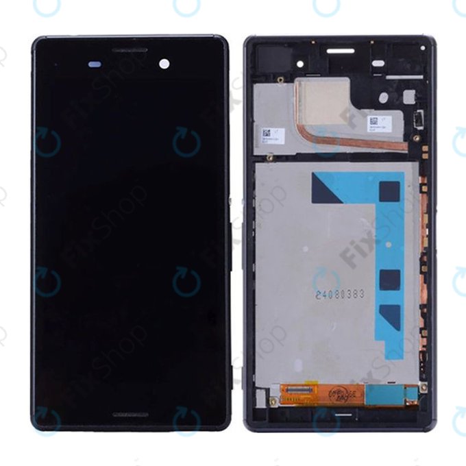 Sony Xperia Z3 D6603 - LCD zaslon + steklo na dotik + okvir (Black) TFT