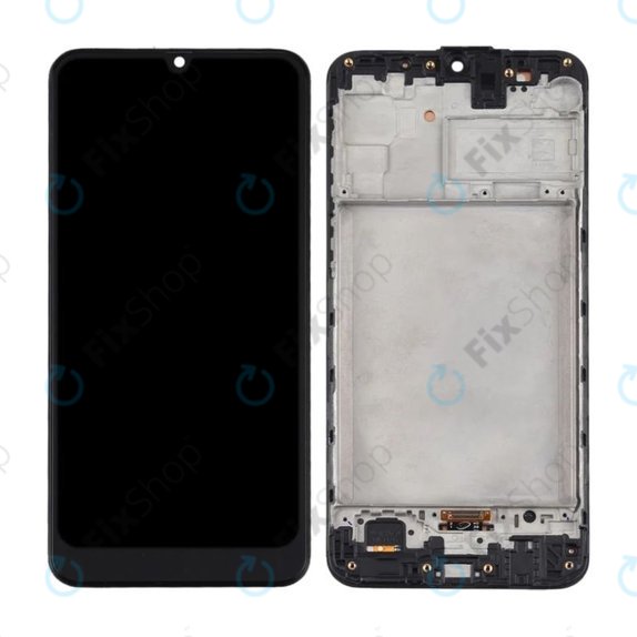 Samsung Galaxy M31 M315F - LCD zaslon + steklo na dotik + okvir (Space Black) TFT
