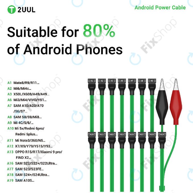 Android napajalni kabel, 16-v-1, 2UUL PW04