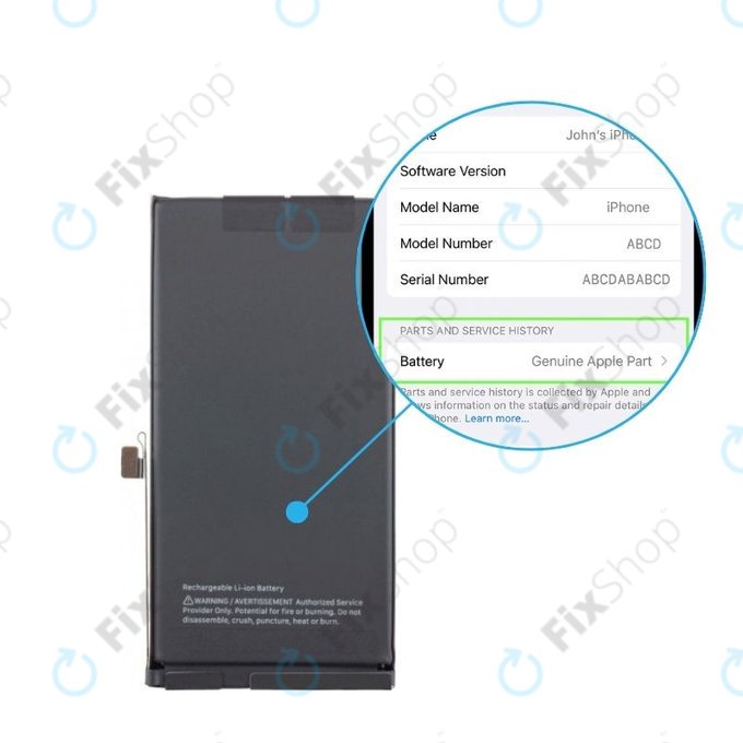 Baterije za iPhone 16 | 661-44796 | 3561mAh | Genuine Apple