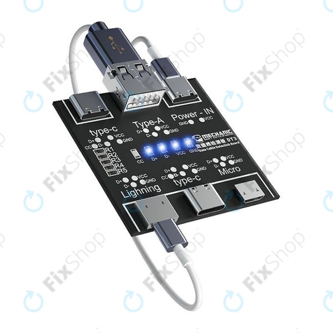 Mechanic DT3 - tester kablov (Lightning, USB-C, microUSB)