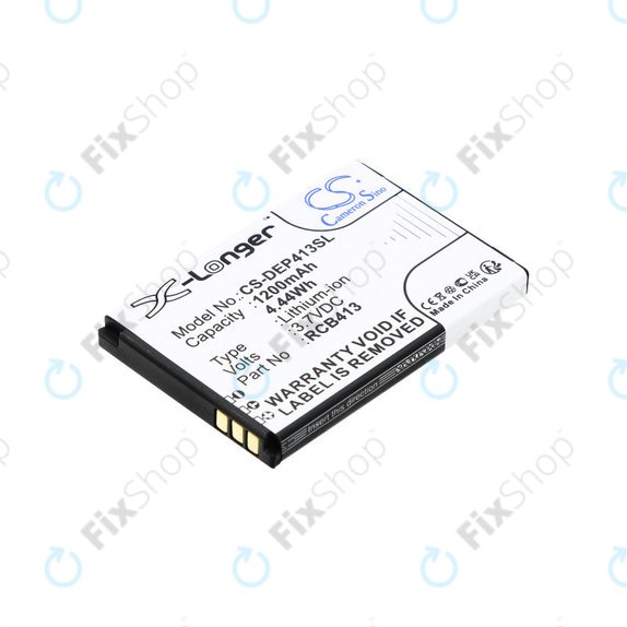 Baterija za Doro Primo 406, 413, 414, 1200mAh, Li-Ion, 3.7 V, RCB413, HQ