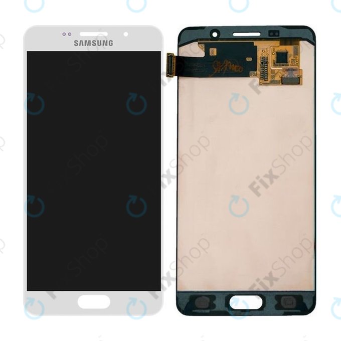 Samsung Galaxy A5 A510F (2016) - LCD zaslon + steklo na dotik (White) - GH97-18250A Genuine Service Pack