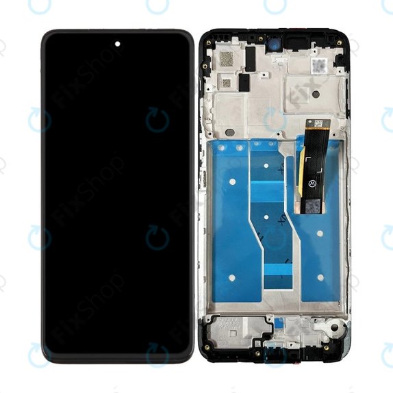 Motorola Moto G82 5G XT2225 - LCD zaslon + steklo na dotik + okvir (Meteorite Gray) OLED