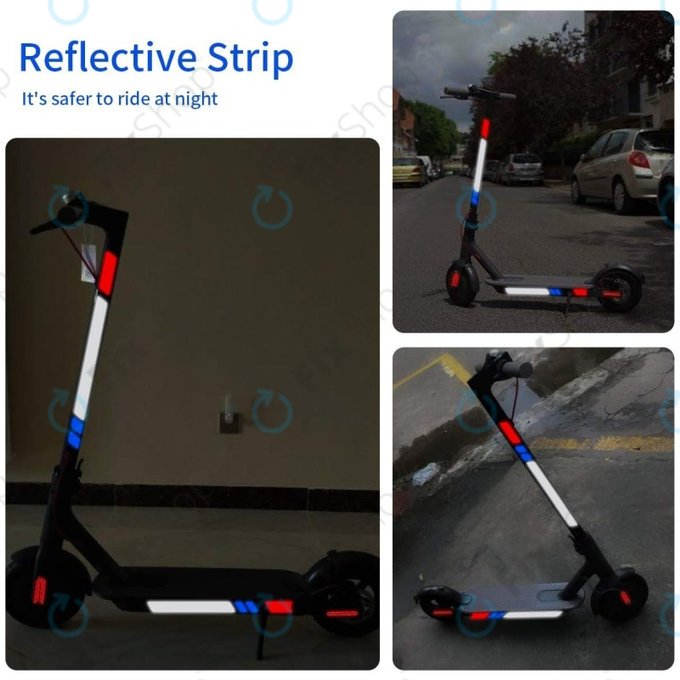 Xiaomi Mi Electric Scooter 1S, 2 M365, Essential, Pro, Pro 2 - Reflexne Nalepke (A)