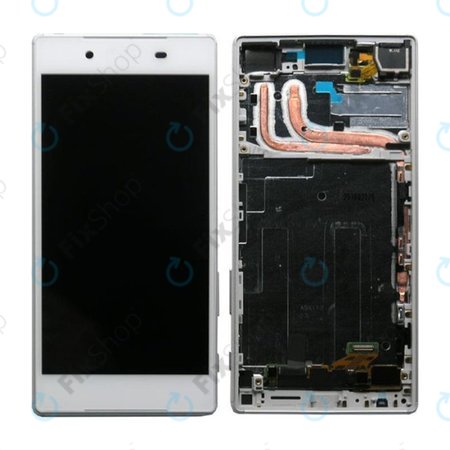 Sony Xperia Z5 E6653 - LCD zaslon + steklo na dotik + okvir (White) - 1296-1894 Genuine Service Pack