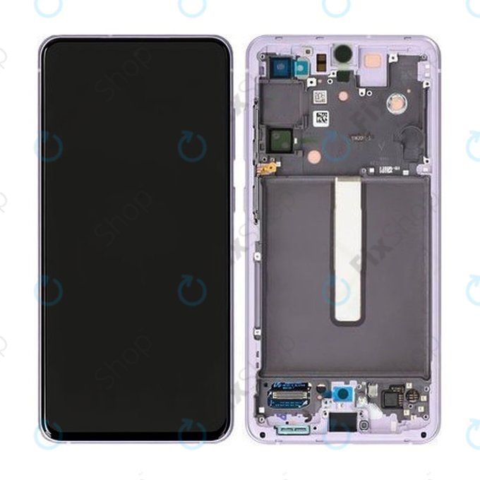 Samsung Galaxy S21 FE G990B - LCD zaslon + steklo na dotik + okvir (Violet) - GH82-26414D, GH82-26420D, GH82-26590D Genuine Service Pack