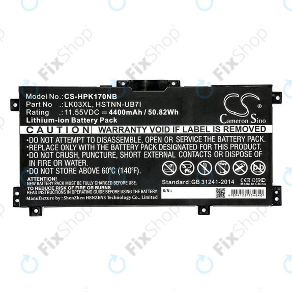Baterija za HP Pavilion X360 15-CR0001NM, 4400mAh, Li-Ion, 11.55V, LK03XL, HQ