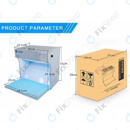 Sunshine SS-917C - Delovna miza brez prahu za popravila