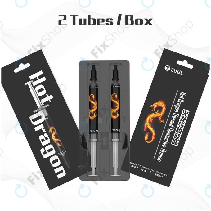 2UUL Hot Dragon - hladilna pasta za popravilo ostružkov (2 kosa)