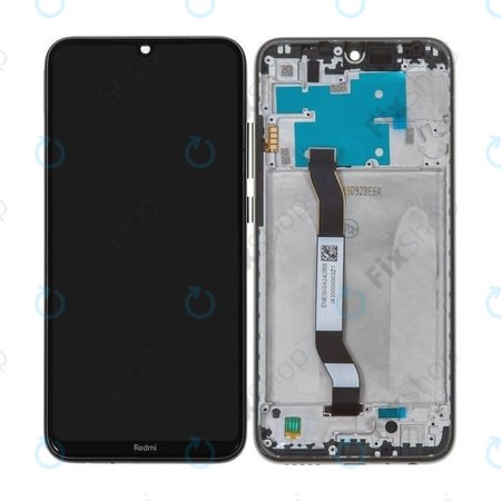 Xiaomi Redmi Note 8 - LCD zaslon + steklo na dotik + okvir (Space Black) - 5600050C3J00 Genuine Service Pack