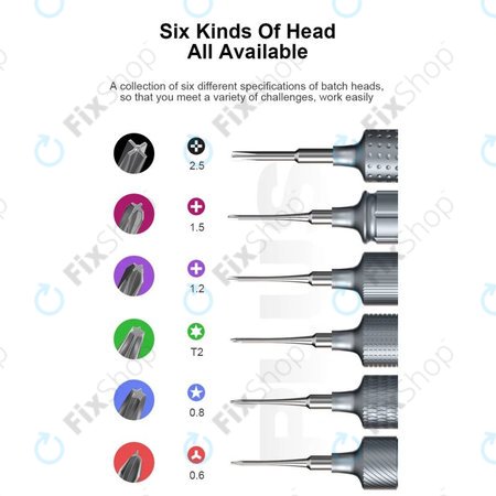 Mechanic KING KONG+ - Sklopni set torx, tri-point in cross - 6 kos