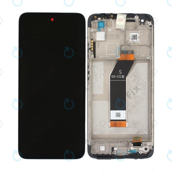 Xiaomi Redmi 10 (2022) - LCD zaslon + steklo na dotik + okvir (Black) TFT