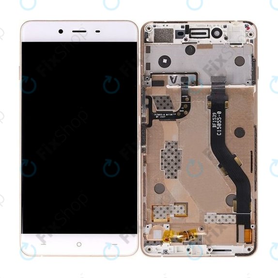 OnePlus X - LCD zaslon + steklo na dotik + okvir (White) TFT