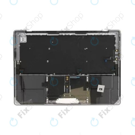Zgornji okvir tipkovnice za MacBook Pro 14", A2442 (2021), A2779 (2023), US tipkovnico in baterijo, Space Gray, 661-32210, Genuine Apple