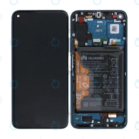 Huawei Honor 20 Pro - LCD zaslon + steklo na dotik + okvir + baterija (Phantom Blue) - 02352VKL Genuine Service Pack