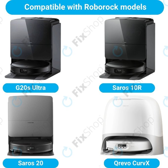 Komplet nadomestnih delov za Roborock G20s Ultra, Saros 10R, 20 (2x Glavna krtača, 4x Filter, 4x Stranska krtača, 8x Krpa za brisanje, 4x Vrečka za prah)