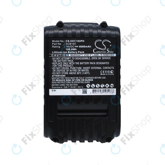 Dewalt CL-series, DC-series - Baterija DCB18x / DCB20x Li-Ion 6000mAh HQ