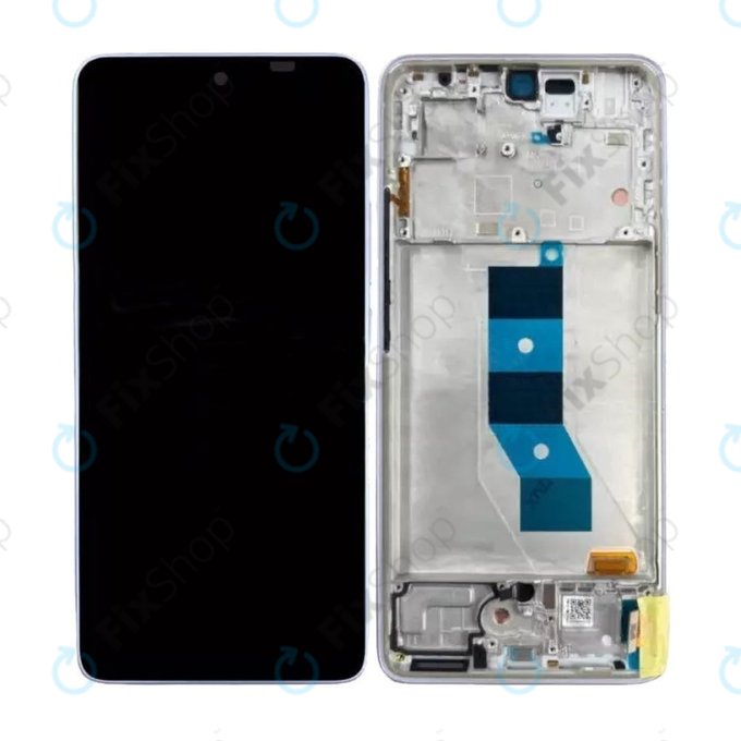 Xiaomi Poco M7 Pro 5G - LCD zaslon + steklo na dotik + okvir (Purple) - 5600080O17P00 Genuine Service Pack