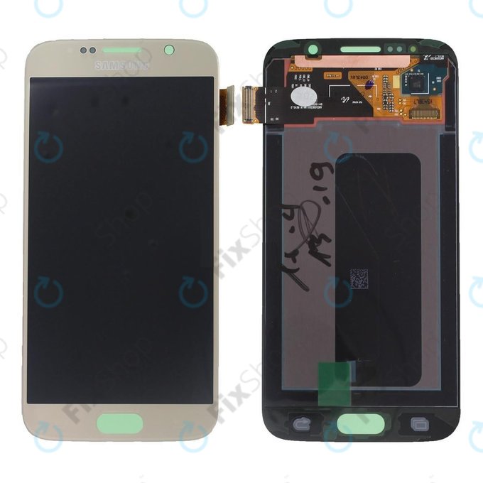 Samsung Galaxy S6 G920F - LCD zaslon + steklo na dotik (Gold Platinum) - GH97-17260C Genuine Service Pack