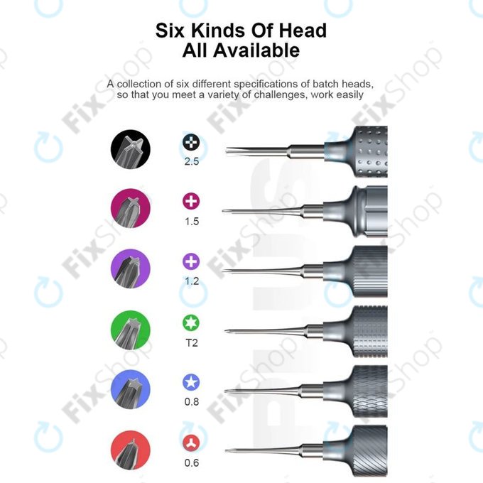 Mechanic KING KONG+ - Sklopni set torx, tri-point in cross - 6 kos