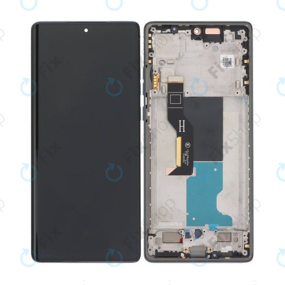 Motorola Edge 50 Fusion - LCD zaslon + steklo na dotik + okvir (Forest Blue) OLED