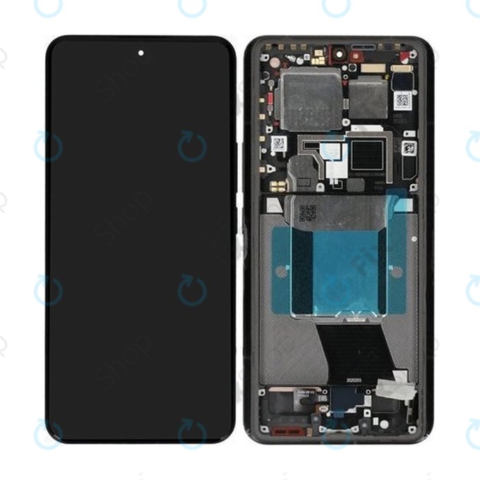 Xiaomi 14 Ultra - LCD zaslon + steklo na dotik + okvir (Black) - 56000500N100 Genuine Service Pack