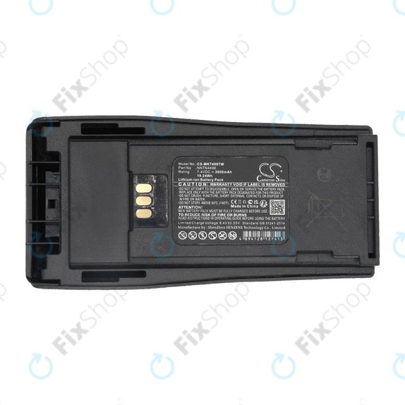 Baterija za Motorola CP, EP, GP, 2600mAh, Li-ion, 7.4V, NNTN4496, HQ