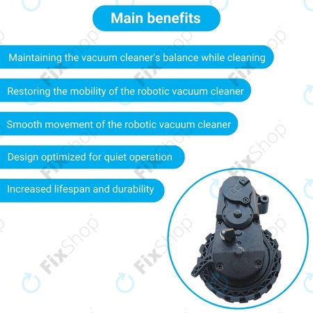 Ecovacs Deebot N-series, T-series, Ozmo-series - Kolo z Motorjem (Desno)