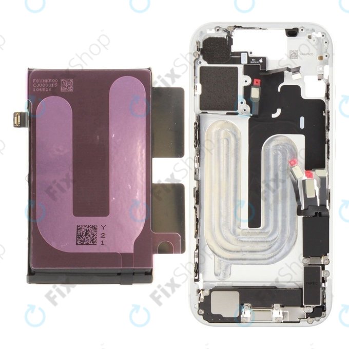 Srednji okvir z baterijo za iPhone 17 | White | ZD076-00749 | Genuine Apple