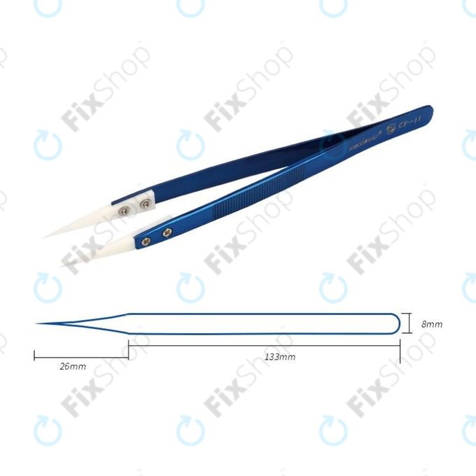 Mechanic CF-11 - Keramična pinceta odporna na vročino z ostro konico