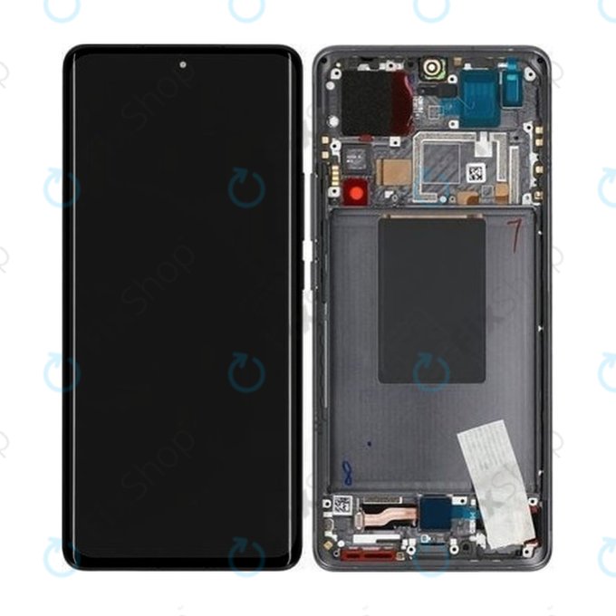 Xiaomi 12 Pro 2201122C 2201122G - LCD zaslon + steklo na dotik + okvir (Gray) - 56000300L200, 56000800L200 Genuine Service Pack