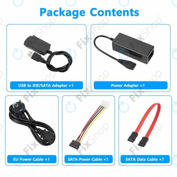 USB 2.0 na IDE / SATA adapter za 2,5" in 3,5" HDD/SSD, z EU napajanjem