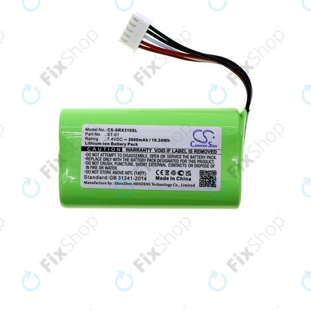 Baterija za Sony SRS X3, XB2, XB20, 2600mAh, Li-Ion, 7.4V, ST-01, HQ