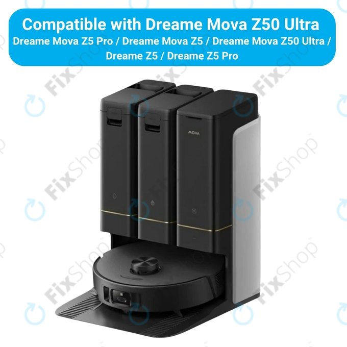 Komplet nadomestnih delov za Dreame Mova Z50 Ultra, Z5, Z5 Pro (2x Glavna krtača, 4x Filter, 4x Stranska krtača, 4x Krpa za brisanje, 4x Stranska mop krpa, 4x Vrečka za prah)