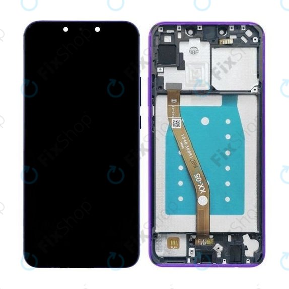 Huawei P Smart Plus (Nova 3i) - LCD zaslon + steklo na dotik + okvir (Iris Purple) TFT
