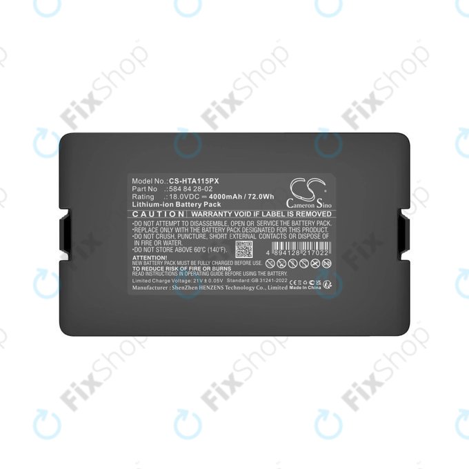 Baterija za Flymo Easilife 200, Gardena Automower 310, Husqvarna Automower 315X, 4000mAh, Li-Ion, 18.0V, 584 84 28-02, HQ