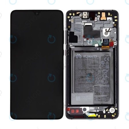Huawei Mate 20 - LCD zaslon + steklo na dotik + okvir + baterija (Black) - 02352ETG Genuine Service Pack