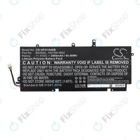 Baterija za HP Elitebook 1040 G3, 3900mAh, Li-Pol, 11.4V, BG06XL, HQ