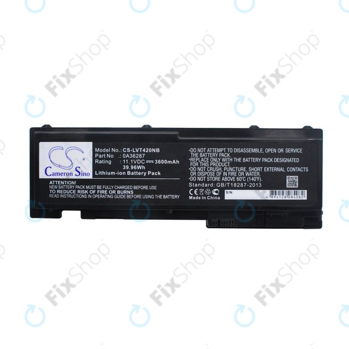 Baterija za Lenovo Thinkpad T420s, T420si, 3600mAh, Li-Ion, 11.1V, 0A36287, HQ