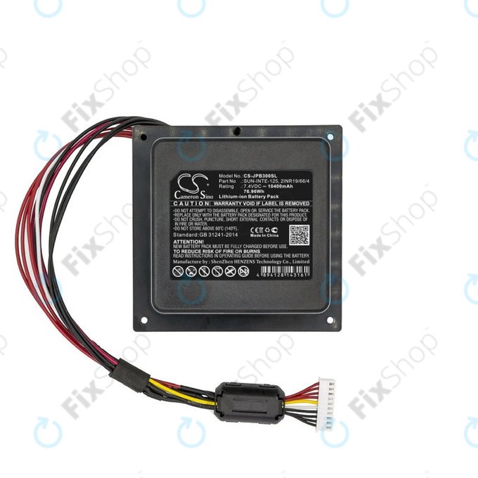 Baterija za JBL PartyBox 300, 10400mAh, Li-Ion, 7.4V, SUN-INTE-125, HQ